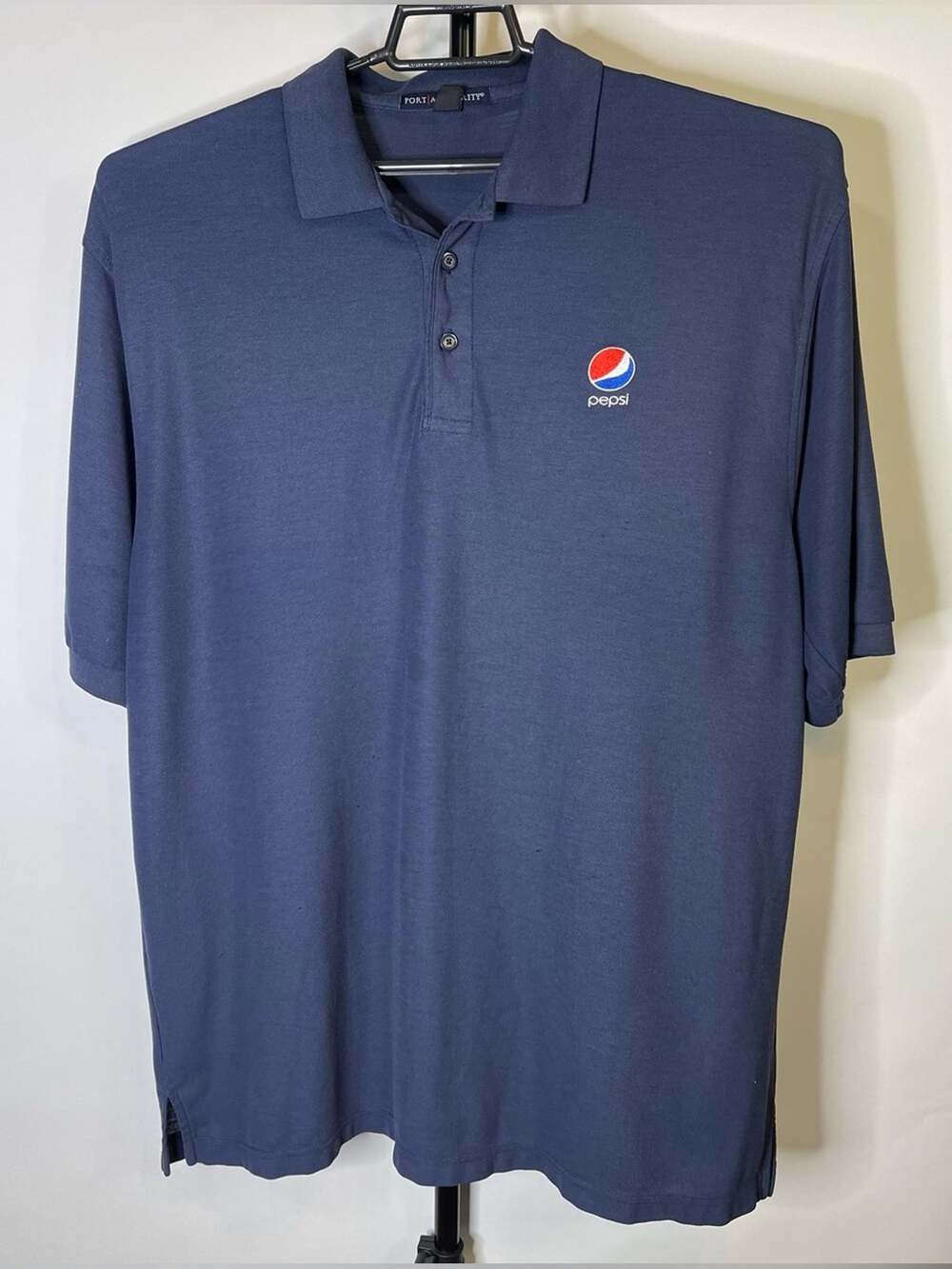 Port Authority Pepsi Co Navy Blue Polo Shirt Size 2XL Men’s